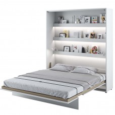Sienas gulta 180 BED CONCEPT BC-13, balts glancēts